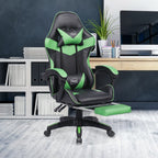 Leather Recliner Computer Gaming Office Chair With Footrest