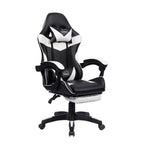 Leather Recliner Computer Gaming Office Chair With Footrest