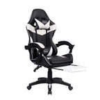 Leather Recliner Computer Gaming Office Chair With Footrest