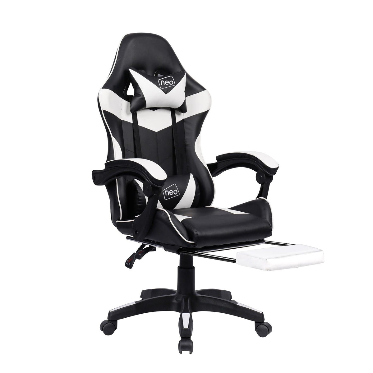 Leather Recliner Computer Gaming Office Chair With Footrest