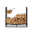 Firewood Log Rack - Rust-Resistant & Sturdy - Keep Wood Dry & Clean - Space-Saving Design Model 4