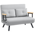 Click Clack 2 Seater Sofa Bed for Living Room, Guest Room Light Grey