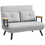 Click Clack 2 Seater Sofa Bed for Living Room, Guest Room Light Grey