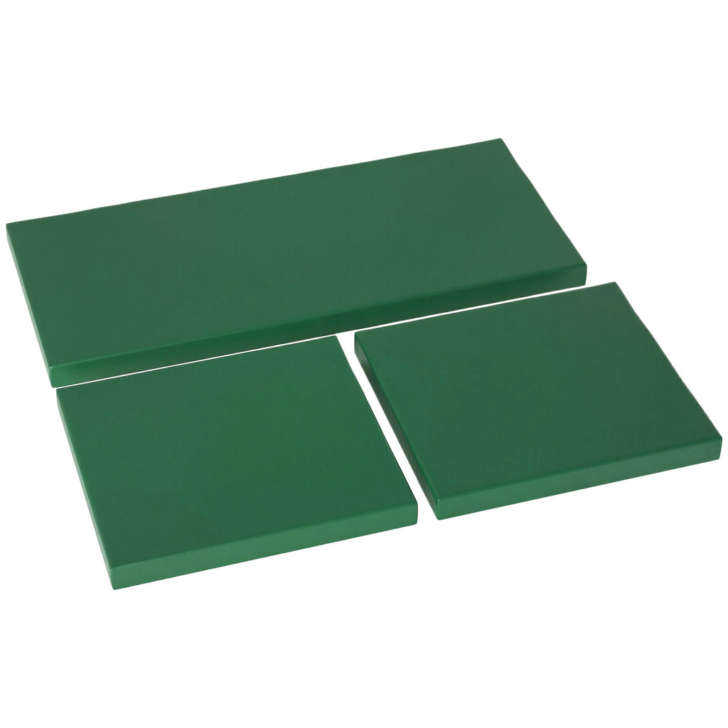 3PCs Rattan Garden Seat Cushions Pads for Patio Furniture Green