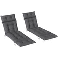Sun Lounger Cushion Only, Garden Lounge Chair Cushion Dark Grey
