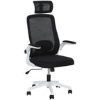Mesh Office Chair with Headrest, Lumbar Support - Executive Black
