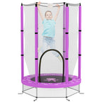 4.6FT Kids Trampoline with Safety Enclosure Net