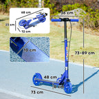 Scooter for Kids, Folding Kick Scooter w/ Adjustable Handle