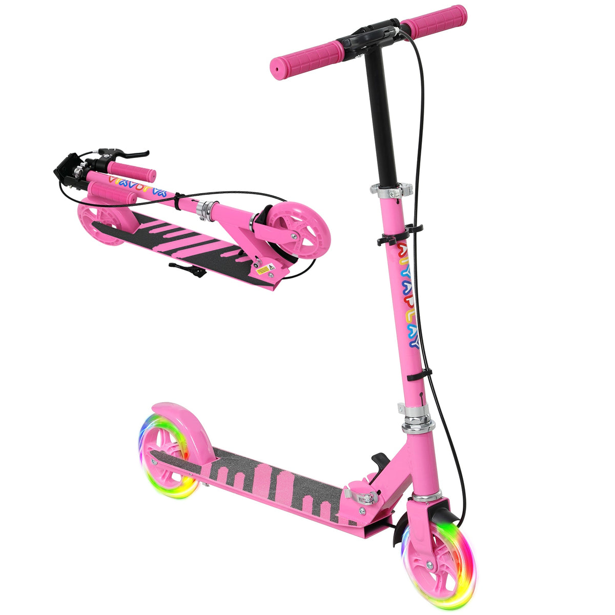 Scooter for Kids, Folding Kick Scooter w/ Adjustable Handle