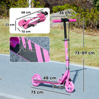 Scooter for Kids, Folding Kick Scooter w/ Adjustable Handle