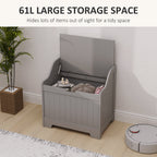 Storage Trunk with Safety Hinge for Living Room, 56.4cm
