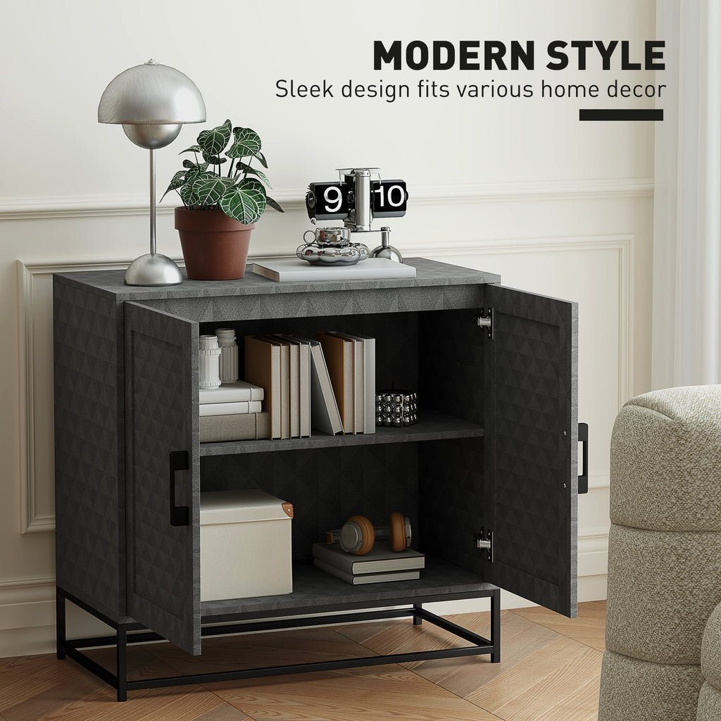 Modern Storage Cupboard with Adjustable Shelf and 2 Doors