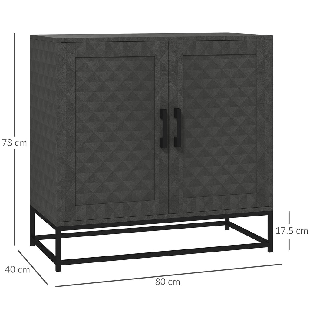 Modern Storage Cupboard with Adjustable Shelf and 2 Doors