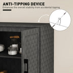 Modern Storage Cupboard with Adjustable Shelf and 2 Doors