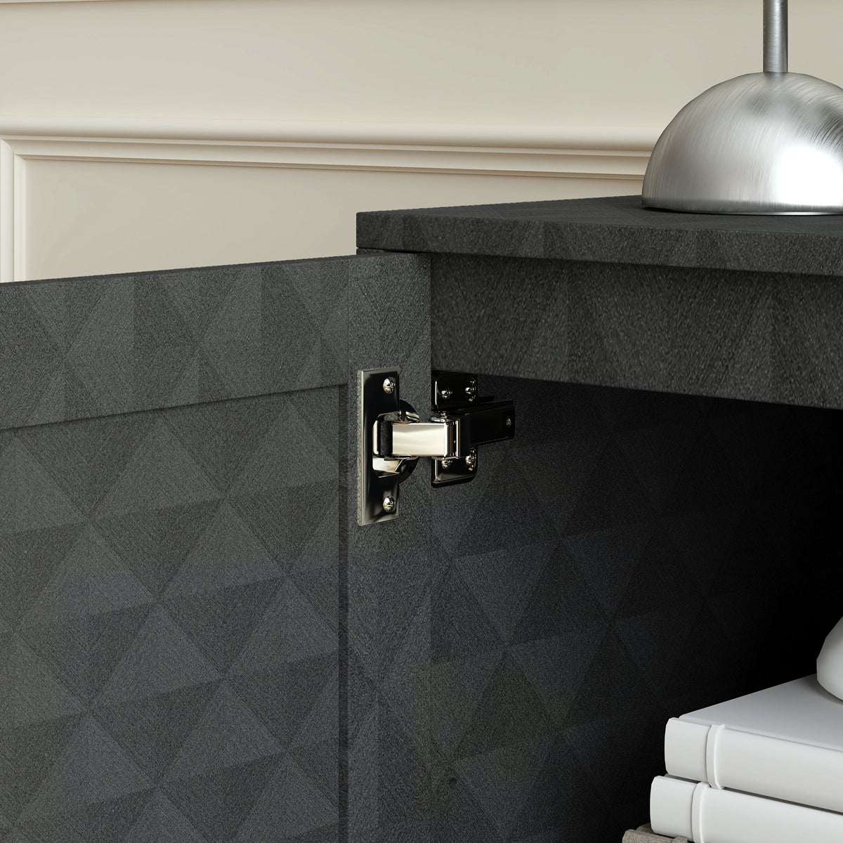 Modern Storage Cupboard with Adjustable Shelf and 2 Doors
