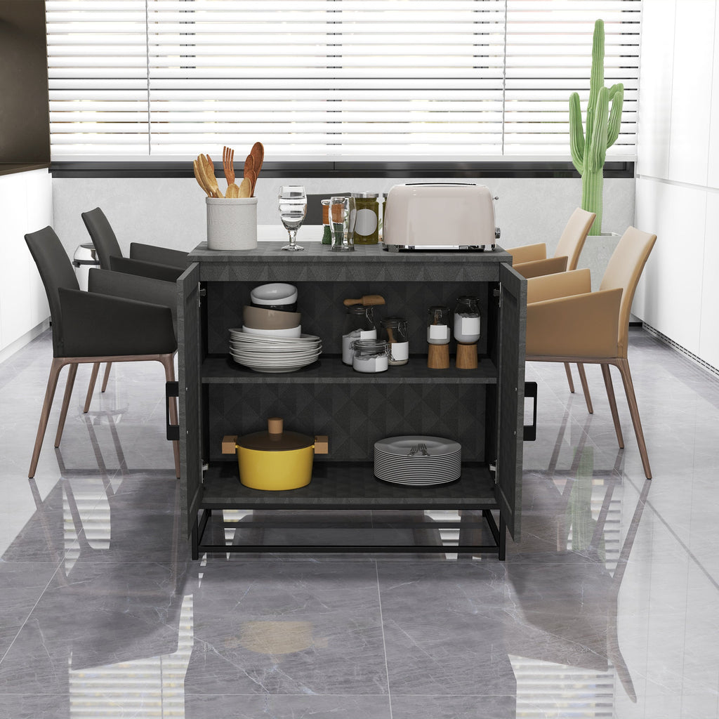Modern Storage Cupboard with Adjustable Shelf and 2 Doors