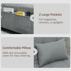4-in-1 Pull Out Sleeper Chair Bed with Pockets