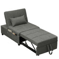 4-in-1 Pull Out Sleeper Chair Bed with Pockets