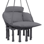 Hammock Chair, Boho Hanging Swing Chair with Cushion