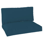 2 Seat Pallet Cushions 20cm Thick Outdoor Seat Pads Navy Blue