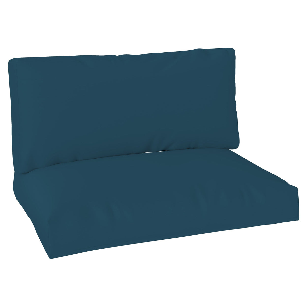 2 Seat Pallet Cushions 20cm Thick Outdoor Seat Pads Navy Blue
