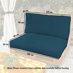 2 Seat Pallet Cushions 20cm Thick Outdoor Seat Pads