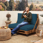 2 Seat Pallet Cushions 20cm Thick Outdoor Seat Pads