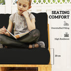 2 Seat Pallet Cushions 20cm Thick Outdoor Seat Pads
