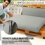 2 Seat Pallet Cushions 20cm Thick Outdoor Seat Pads