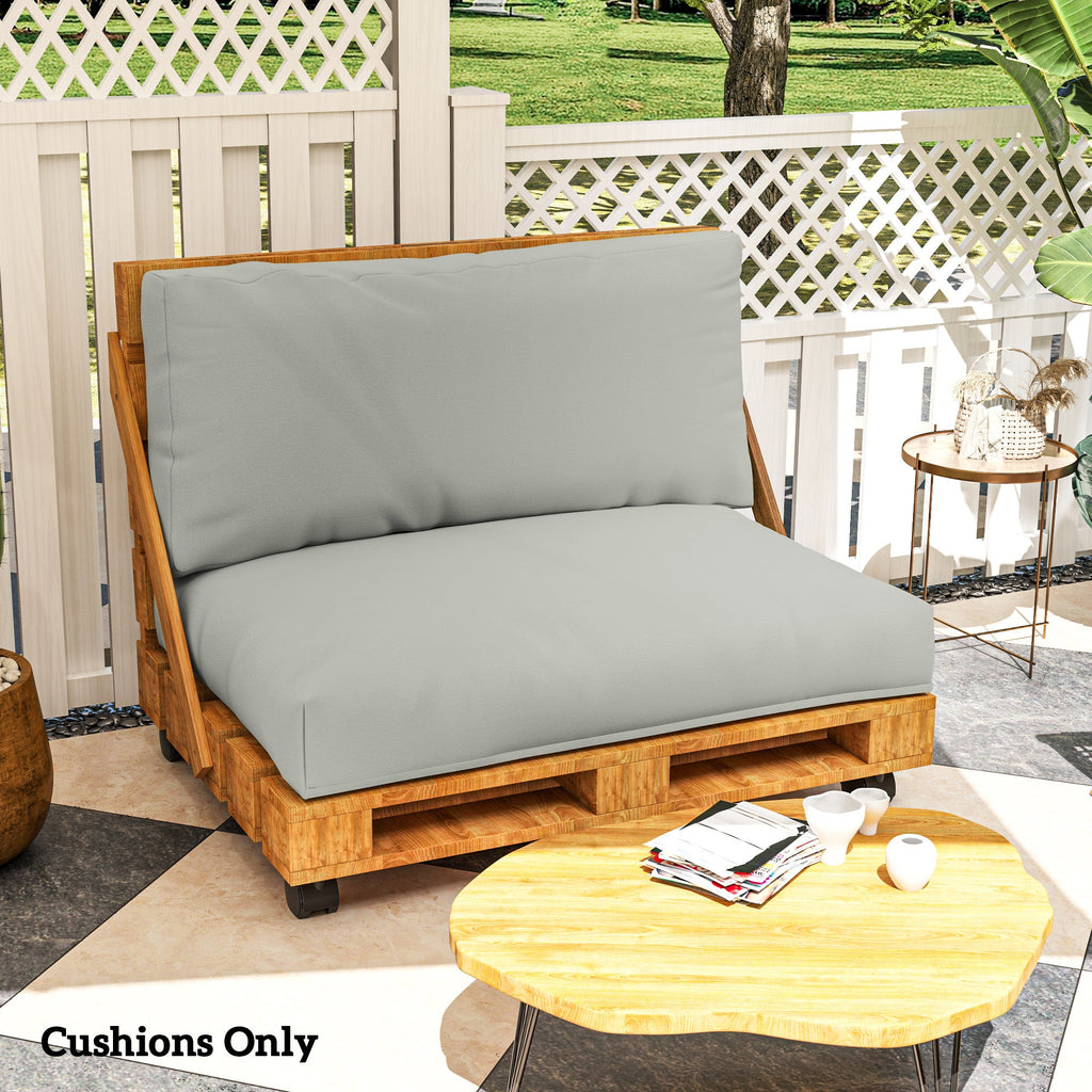 2 Seat Pallet Cushions 20cm Thick Outdoor Seat Pads