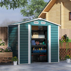 7 x 4ft Upgraded Metal Shed with Lock, Easy to Assemble