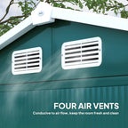 7 x 4ft Upgraded Metal Shed with Lock, Easy to Assemble