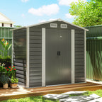 7 x 4ft Upgraded Metal Shed with Lock, Easy to Assemble
