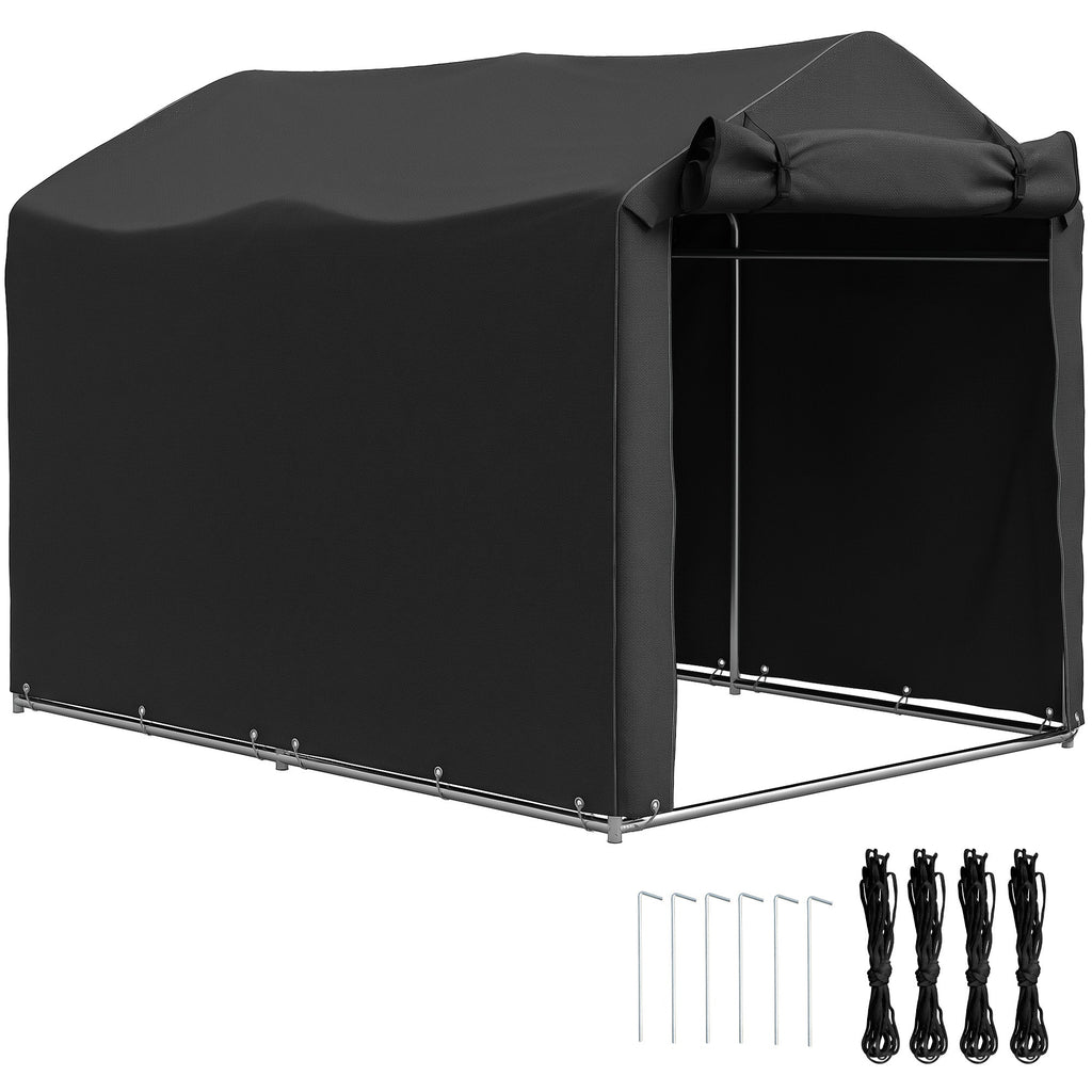 Garden Tool Storage Shed with Roll-up Zipper Door