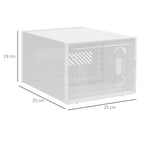 8PCS Stackable Clear Plastic Shoe Storage Box for UK/EU Size 8.5/43