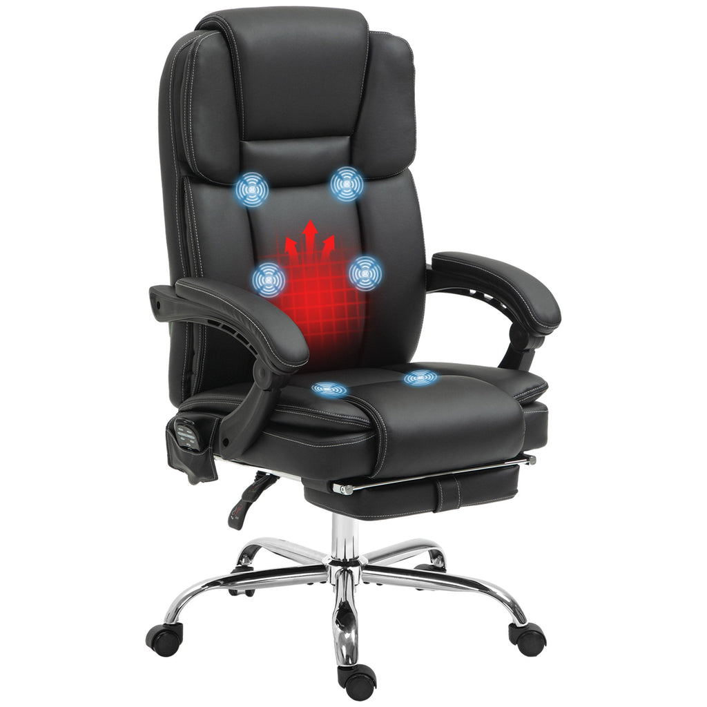 Massage Office Chair, PU Leather High Back Recliner