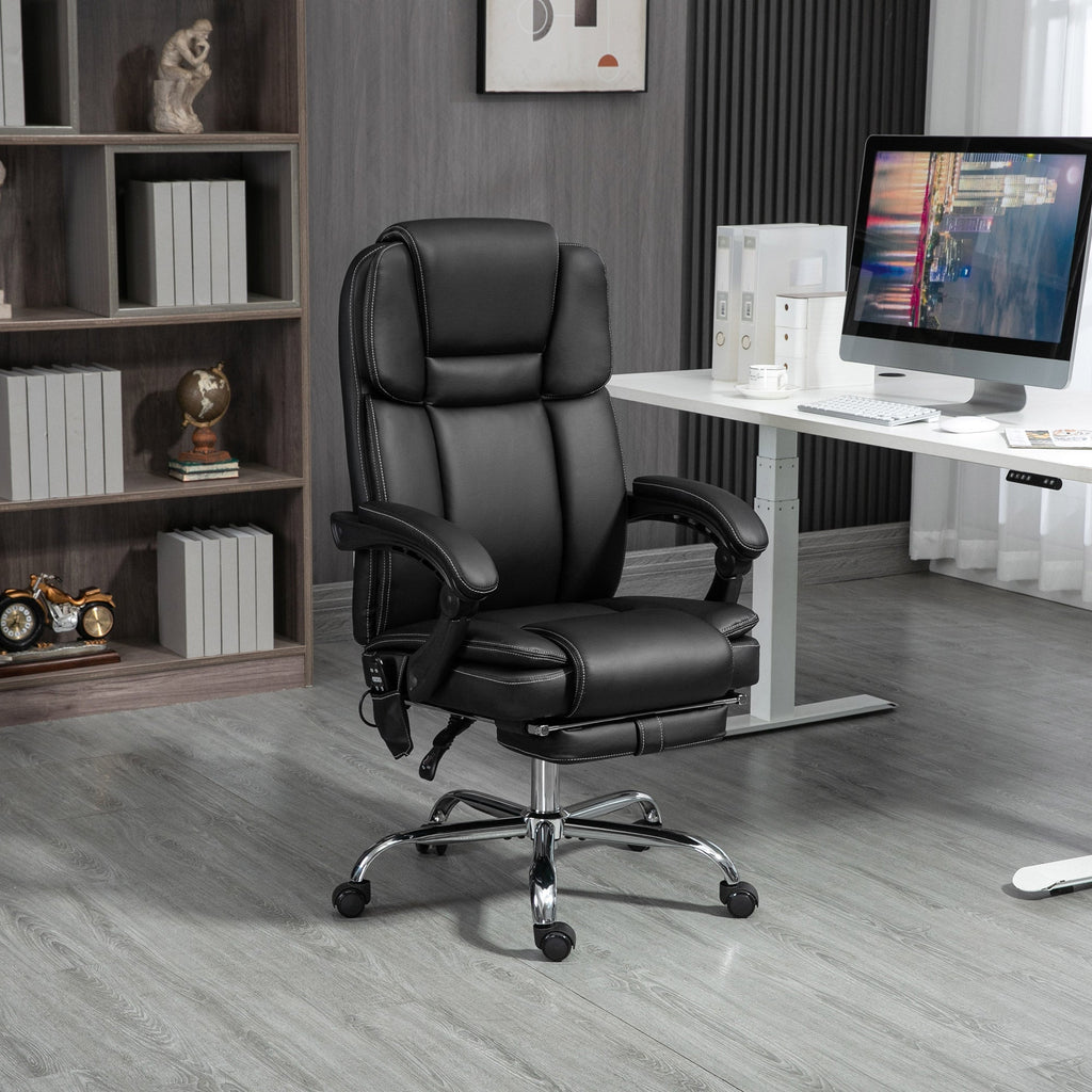 Massage Office Chair, PU Leather High Back Recliner