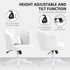 Armless Desk Chair Home Office Chair w/ Wide Seat Tilt Function