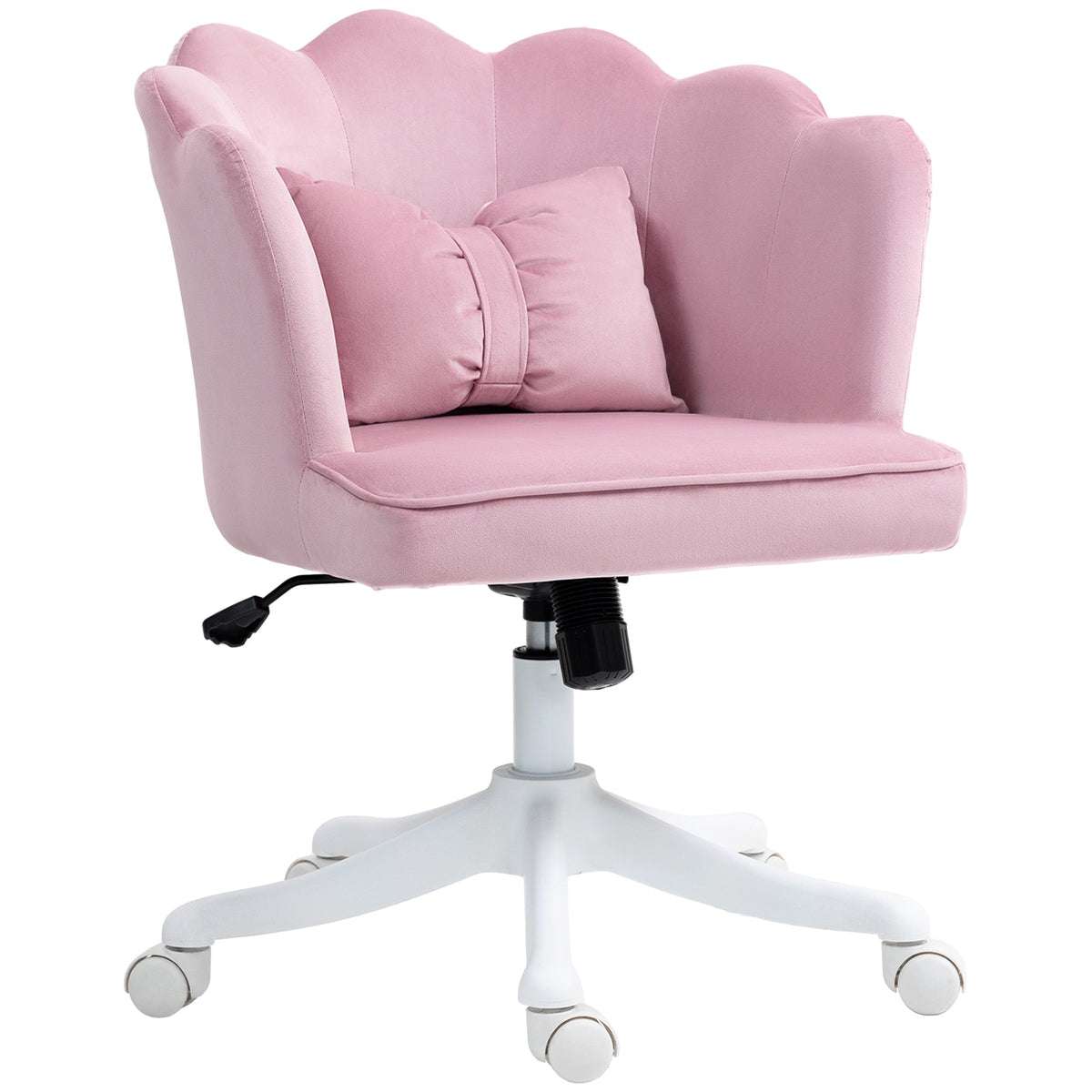 Armless Desk Chair Home Office Chair w/ Wide Seat Tilt Function