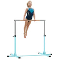 Adjustable Kids Gymnastics Bar Horizontal Training Steel Blue