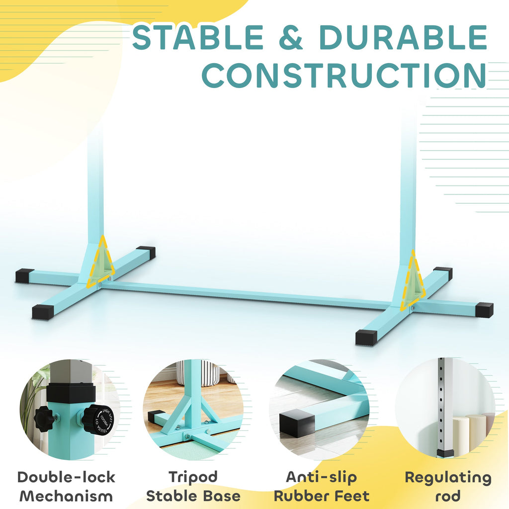 Adjustable Kids Gymnastics Bar Horizontal Training Steel