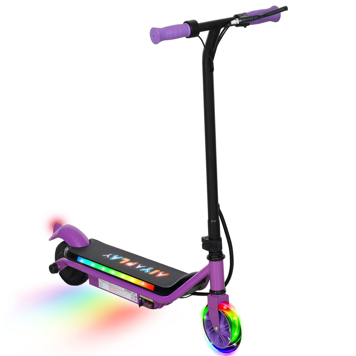 Electric Scooter for 6-14 with Dual Brakes & Colourful Light