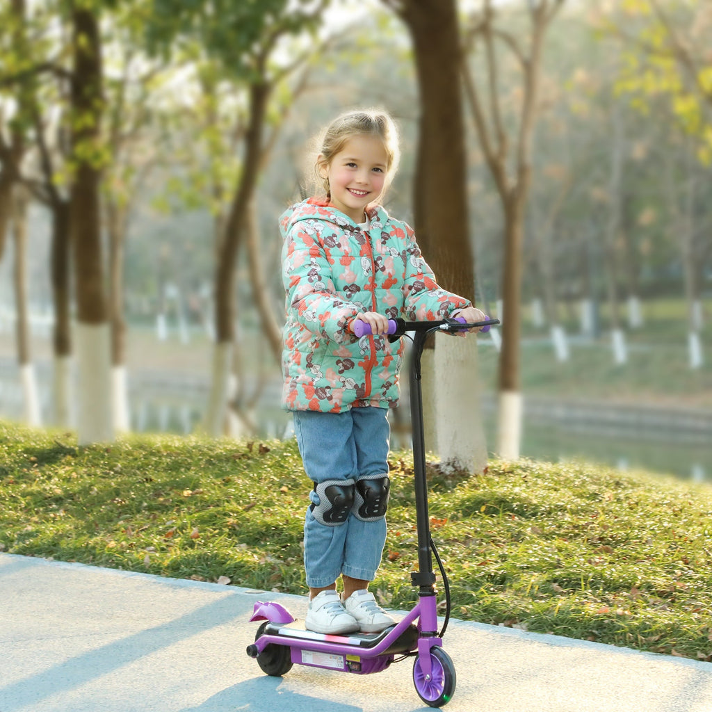 Electric Scooter for 6-14 with Dual Brakes & Colourful Light