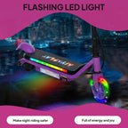 Electric Scooter for 6-14 with Dual Brakes & Colourful Light