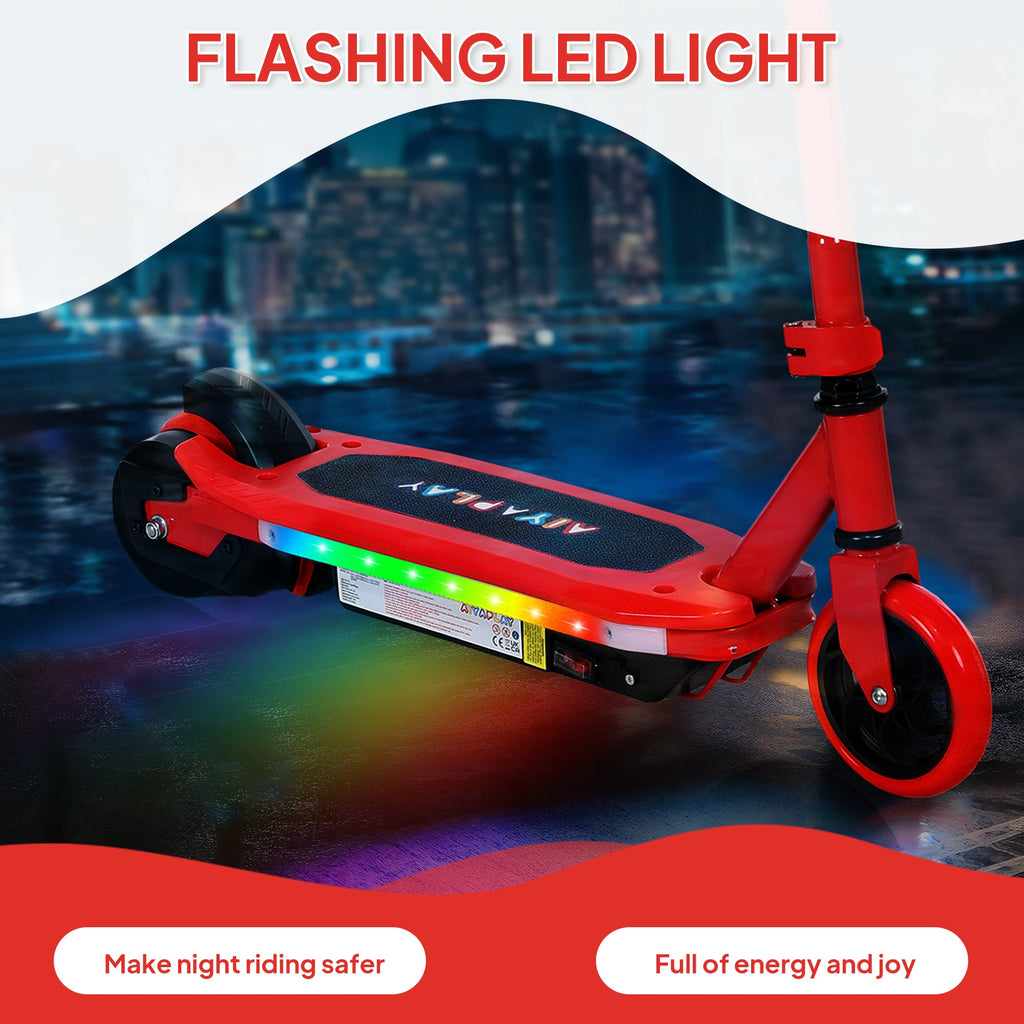 Electric Scooter for Ages 6-14, with Colourful Light