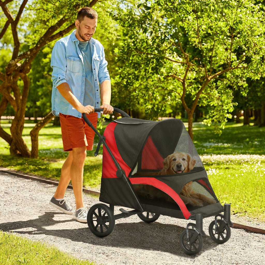 Easy Folding Pet Stroller for Large Dogs