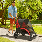 Easy Folding Pet Stroller for Large Dogs