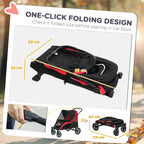 Easy Folding Pet Stroller for Large Dogs