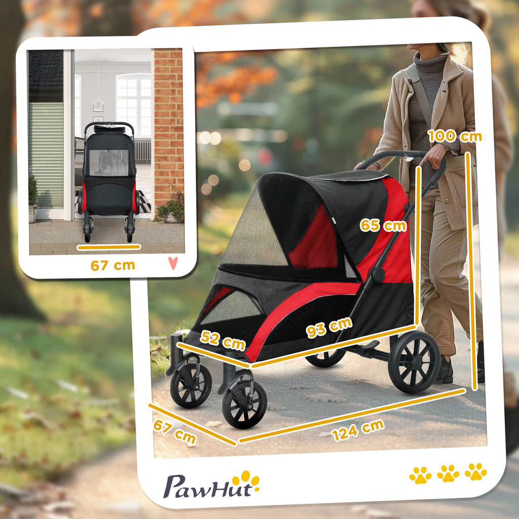 Easy Folding Pet Stroller for Large Dogs