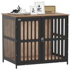 Dog Crate Furniture with Anti-Chew Resistant Mesh for Medium Dogs